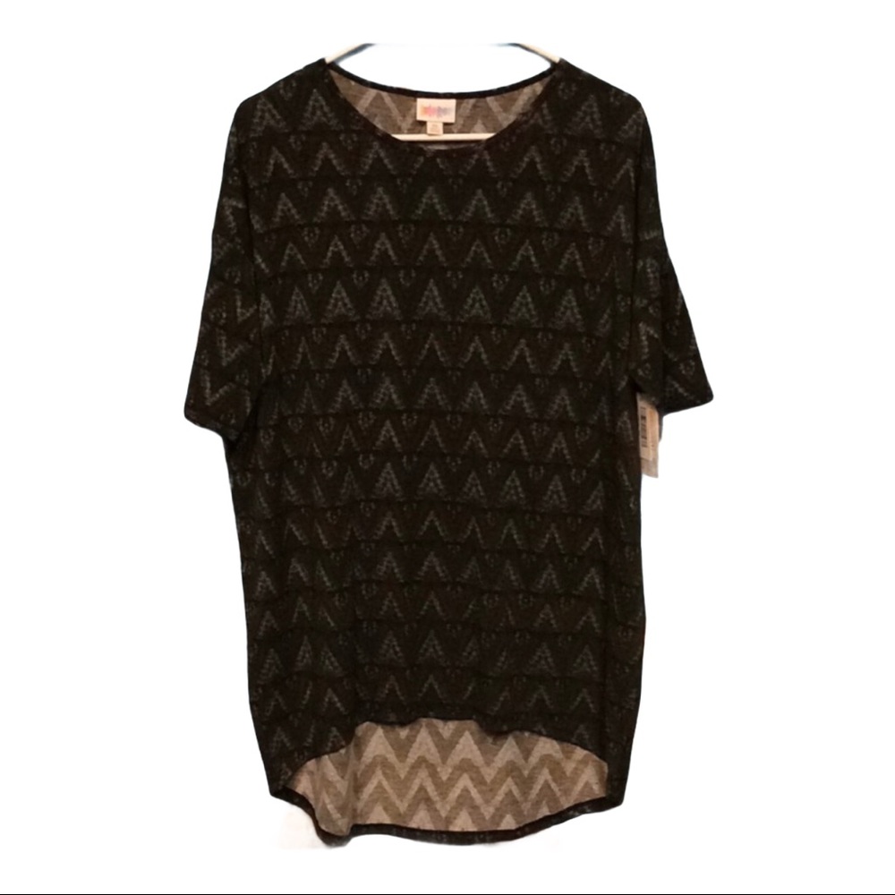 LuLaRoe Irma tunic style tee geometric print